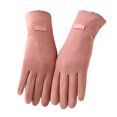 thumbnail image 1 of Jumpingount 1 par de guantes de calentamiento de invierno, guantes térmicos cómodos, guantes gruesos suaves y elásticos para pantalla táctil, suministro guantes y mitones Rosado Jumpingount AP014336-03, 1 of 6