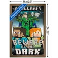 thumbnail image 3 of Minecraft - Beware Of The Dark Wall Poster, 14.725" x 22.375", Framed, 3 of 3
