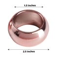 thumbnail image 2 of Efavormart 20 PCS Wholesale Blush Acrylic Napkin Rings for Place Settings Wedding Receptions Dinner or Holiday Parties Tableware, 2 of 10