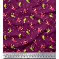 thumbnail image 1 of Soimoi Modal Satin Fabric Straw & Juice Beverages Print Sewing Fabric Yard 42 Inch Wide, 1 of 3