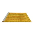 thumbnail image 2 of Ahgly Company Machine Washable Indoor Rectangle Abstract Yellow Modern Area Rugs, 3' x 5', 2 of 4