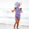 thumbnail image 3 of Jan & Jul Kids Sun-Hat for Girls Boys, Adjustable Straps, UPF 50 (L: 2-5 years, White Waves), 3 of 5