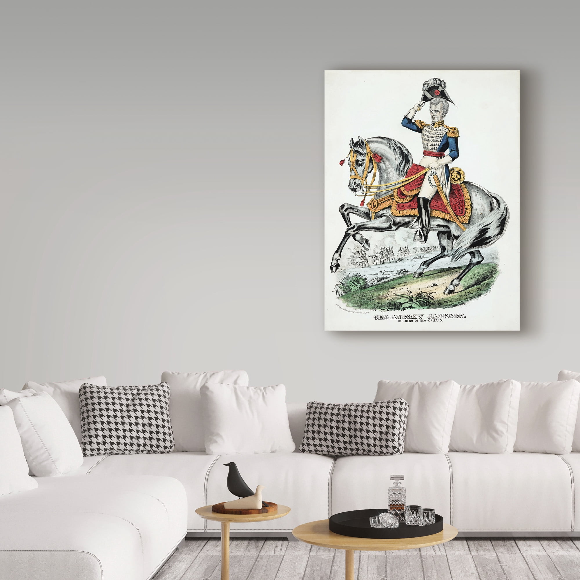 Trademark Fine Art 'General Andrew Jackson, pub.1845' Canvas Art by American School
