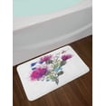 thumbnail image 2 of Dragonfly Bath Mat, Summer Natural Meadow Herbs Bouquet Wild Thistles Chamomiles Watercolor Boho Art, Non-Slip Plush Mat Bathroom Kitchen Laundry Room Decor, 29.5 X 17.5 Inches, Multicolor, Ambesonne, 2 of 2