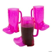 Fun Express Personalized Cards with Baseball Reusable BPA-Free Plastic Cups with Straws and Tags, 16 Pieces