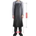 thumbnail image 5 of Heavy Duty Water Apron, Oil Resistant Lightweight Wear Resistant Industrial Apron for Dishwashing Dog Grooming Kitchen Butcher , 100x65cm, 5 of 8