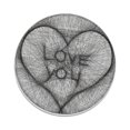 thumbnail image 4 of AMLESO Drawing Winding Painting Rope Painting String Art for Kitchen Bedroom Office Heart, 4 of 8