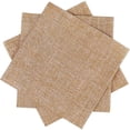 thumbnail image 1 of 100 Servilletas de Papel de Arpillera 10 x 10 Pulgadas Servilletas Decorativas Desechables de Color Marrón Rústico para Cena Cóctel Boda Cumpleaños, 1 of 4