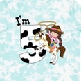 thumbnail image 4 of Inktastic I'm Five-cowgirl Riding Horse Birthday Girls Toddler T-Shirt, 4 of 5