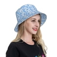 thumbnail image 6 of Xecao Winter Paisley Pattern Print Men and Women Night Reflective Hat Runner Cap Visor Bucket Hat Boonie Cap, 6 of 6