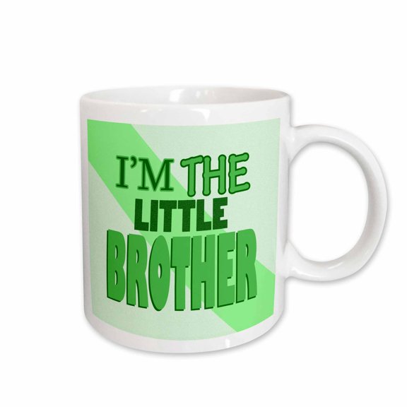3drose, Im the Little Brother Green, 11oz Mug
