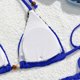 thumbnail image 4 of Tankini para mujer, bikini liso sin espalda, de dos piezas, estilo vendaje, para playa, dos piezas, tankini, 2 piezas, 4 of 9