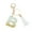 B, variant on Initial Letter Keychains with White Tassel,Cute Key Chains,Letter Keychain,for Key Handbag Backpack