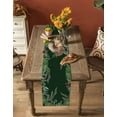 thumbnail image 5 of Christmas Squirrel Burlap-Cotton Table Runner 72 Inches Long,Green Xmas Pinecone Botanical Farmhouse Table Runners,Outdoor Dining Tablecloths Decor for Baby Shower Party Wedding 16x72, 5 of 9