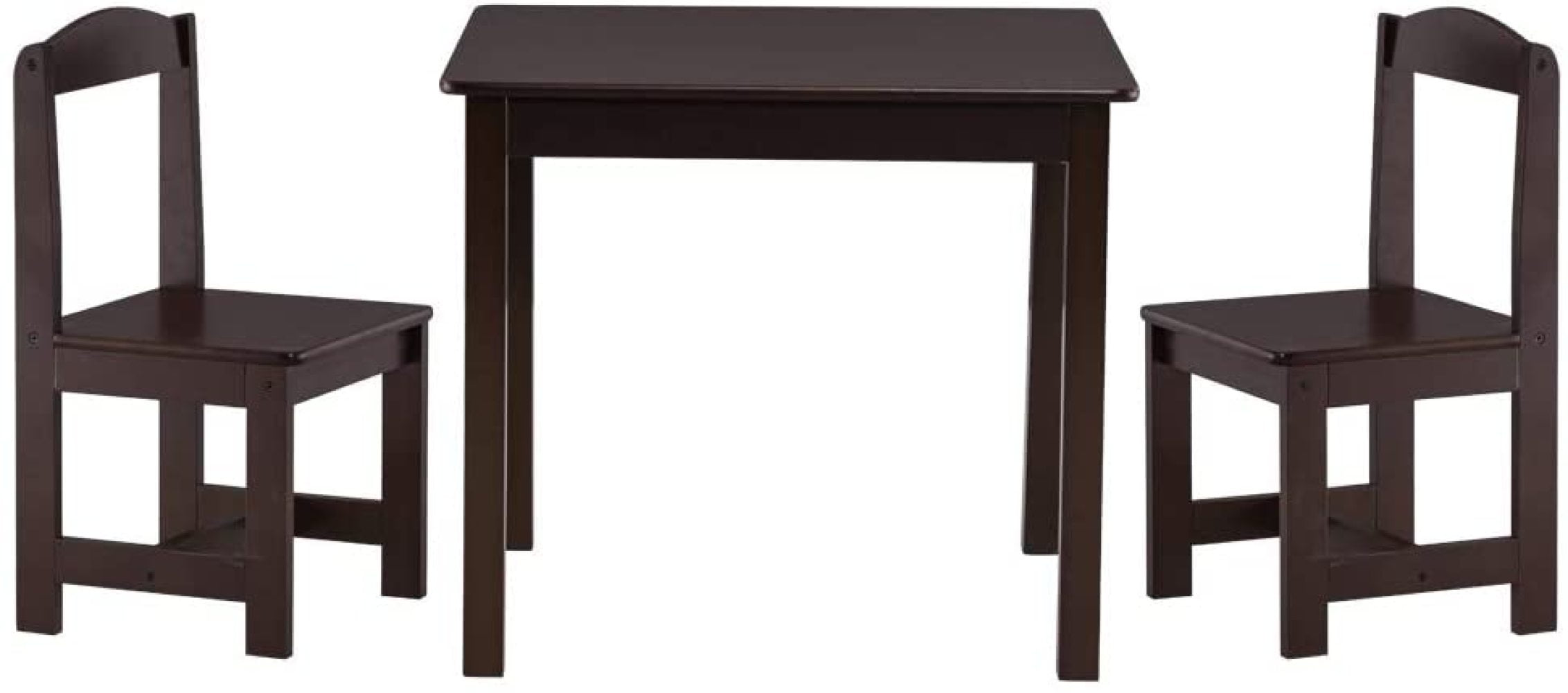 BalyFovin Kids Table and 2 Chairs Child Table and Chairs Set Kids Wood