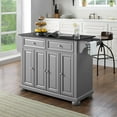 thumbnail image 2 of Crosley Furniture Alexandria Wood Granite Top Kitchen Island in Gray, 2 of 5