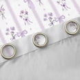 thumbnail image 4 of Erosebridal Rustic Plant Flower Black Out Curtains For Girls,Purple Floral Blossom Kids Curtains Pack of 2 (42x63 Each), 4 of 7
