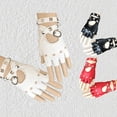 thumbnail image 2 of Guantes de medio dedo para baile de mujer, de cuero, antideslizantes, con remaches de cadena estilo punk, para baile en barra, hip hop, 2 of 6