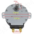 thumbnail image 2 of Microwave Turntable Motor Replacement SSM-23H 3W Microwave Synchronous Motor Cup Turners Electric Motor for LG Microwave Oven Part MP-9485SA MP9489SB MZ9480YRC, 2 of 4