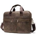 thumbnail image 1 of Malles pour Hommes Sacs pour Hommes Sac à Main en Cuir Véritable pour Hommes Sac pour Ordinateur Portable Malles en Cuir Sac Documents Sac Sac Messager, 1 of 6