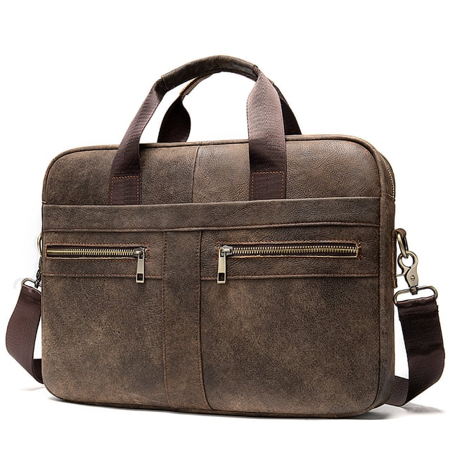 Malles pour Hommes Sacs pour Hommes Sac à Main en Cuir Véritable pour Hommes Sac pour Ordinateur Portable Malles en Cuir Sac Documents Sac Sac Messager