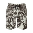 thumbnail image 2 of Terrifier Men's Swim Trunks Board Shorts Drawstring Elastic Waist Quick Dry Swimsuits Beach Shorts with Pockets M, 2 of 8