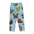 thumbnail image 4 of Kll Womens Multicolored Butterflies Print Pajama Pants Soft Pajama Bottoms For Women Cozy Lounge Pants, 4 of 9