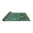 thumbnail image 2 of Ahgly Company Indoor Square Persian Turquoise Blue Traditional Area Rugs, 5' Square, 2 of 4