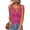Rose Red, variant on FreshPretty Spring Tops for Women Summer Scoop Neck Ribbed Henley Button Sleeveless Casual Basic Tank Top Clothes Outfits