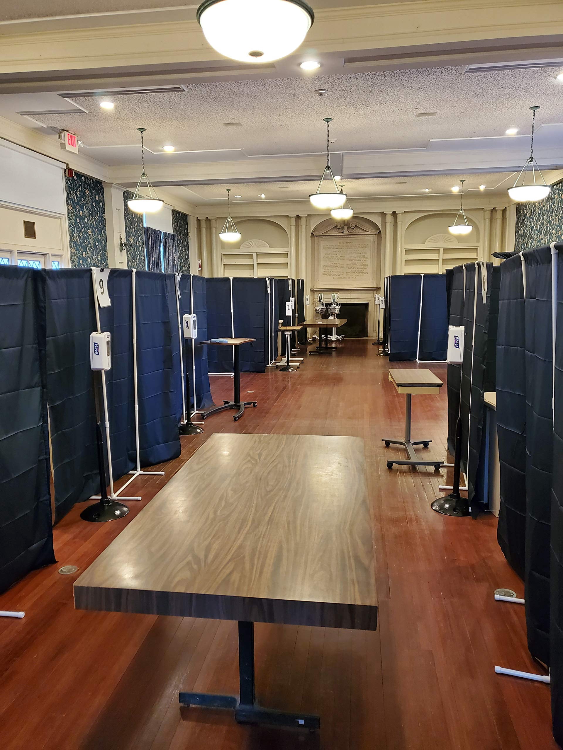 Portable Room Divider | Room Divider | Folding Partition Privacy Screen for School, Medical, Dorm Rooms, Travel, Office, CONFERENCES, Backdrop | Dark Green