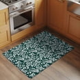 thumbnail image 2 of Entryway Rug 2'x3', Dark Green Spring Floral Small Rug for Kitchen Bathroom Door Mat Indoor Entrance, Farmhouse Flowers Elegant Pastoral Non-Slip Area Rugs Floor Mats Carpet Front Door Rugs, 2 of 8