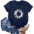 thumbnail image 4 of Birdeem Women Plus Size Print Round Neck Short Sleeved T-Shirt Blouse Tops, 4 of 5