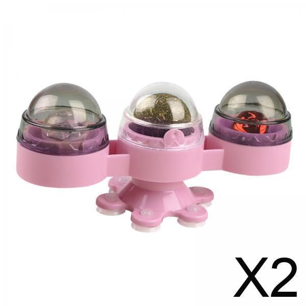 Juguetes de pared con hierba gatera, giratorio,juguete para gatos,gatito portátil,Bolas interactivas de hierba gatera para gatos,fiestas giratorias,Juguetes interactivos