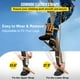 thumbnail image 4 of Tuspuzz Tree Climbing Spikes, 1 Pair Alloy Steel Pole Climbing Spurs, with Adjustable Height and Cow Leather Straps, Arborist Equipment for Climbers, Logging, Hunting Observation, Fruit Picking, 4 of 9