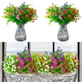 thumbnail image 5 of kladzum 8 Branches Artificial Flowers for Outdoor, Fake Plants No Fade Faux Plastic Flowers for Spring Summer Indoor Garden Patio Window Box Kitchen Home Decor, 5 of 6