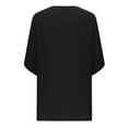 thumbnail image 3 of Baberdicy Cardigan Sweaters for Women Lightweight Women's Spring and Summer Casual Mid Sleeve Solid Color Thin Cardigan Jacket Plus Size Tops Black, 3 of 6
