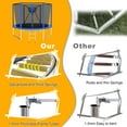 thumbnail image 6 of XMIKA Outdoor Trampoline 10FT, Trampolines with Safety Enclosure Net for Kids, Backyard Recreational Trampoline with Basketball Hoop, Ladder, Heavy-Duty Round Trampoline for Adult, 1000LBS Loading, 6 of 8