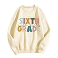 thumbnail image 4 of CAIVO Womens Teacher Sweatshirt Letter Printed Graphic Teacher Sweatshirts Back To School Print Drop Shoulder Pullovers Long Sleeve Lightweight Cozy Fall Tops, 4 of 4