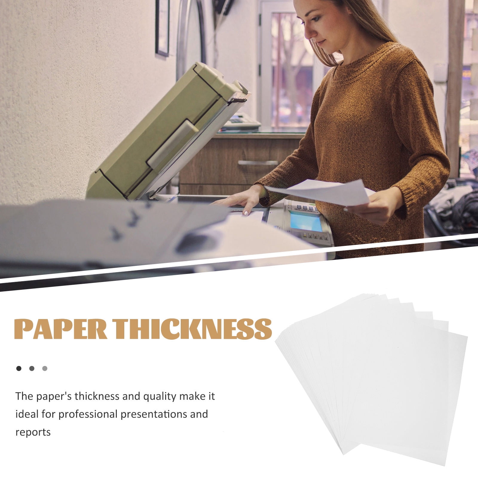 HOMEMAXS White Multi-function Printer Paper for Writing Ideal for Professional Use 50 Sheets A4 Size