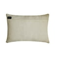 thumbnail image 3 of Decorative Pink 12"x22" (30x55 cm) Lumbar Pillow Cover, Velvet Patchwork Oblong Pillow, Striped Pattern Modern Style - Swathe Pink, 3 of 5
