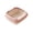 Pink, variant on ICQOVD Semi Enclosed Cat Litter Box with Spray Proof Design Non Stick Easy Clean Pet Toilet for Kittens and Small Cats