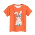 thumbnail image 4 of Amidoa Summer Girls Short Sleeve Graphic Crewneck Cute Easter Shirts Pullover Tees, 4 of 5