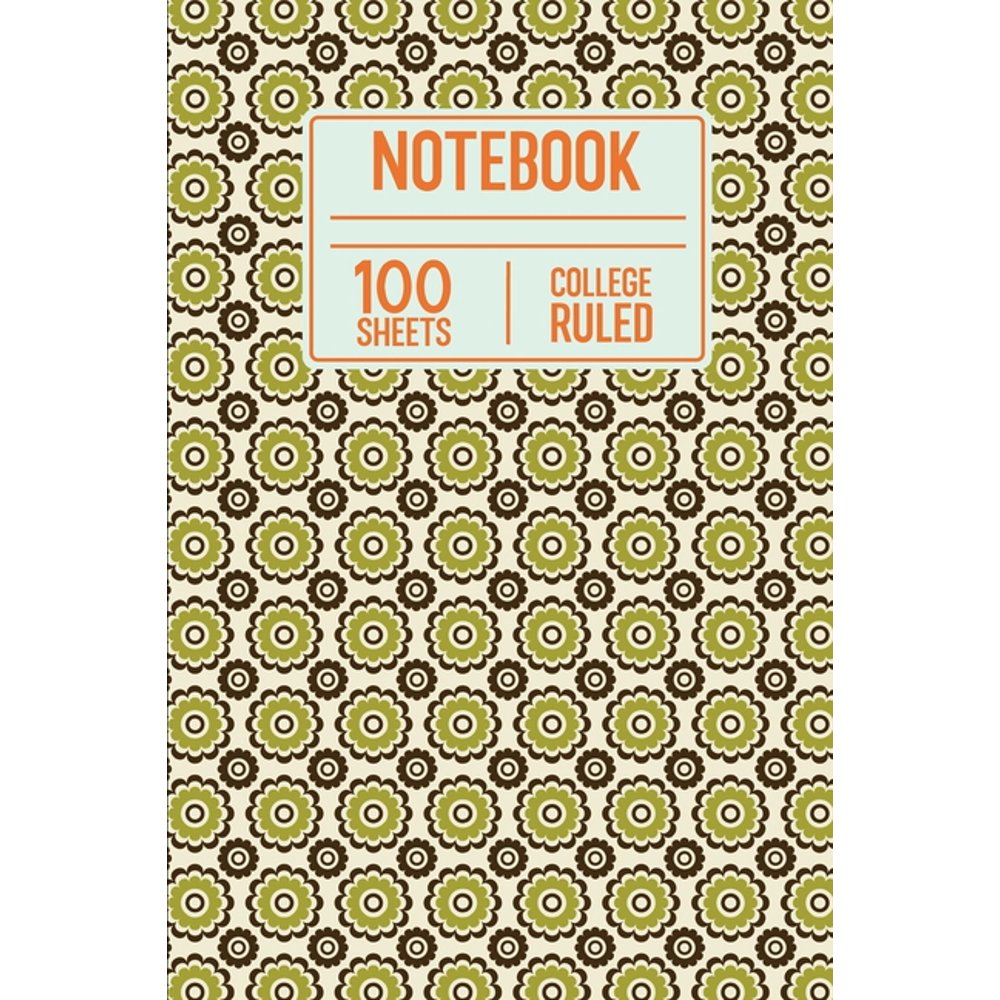 Notebook 100 Sheets College Ruled 100 Page College Ruled Notebook For