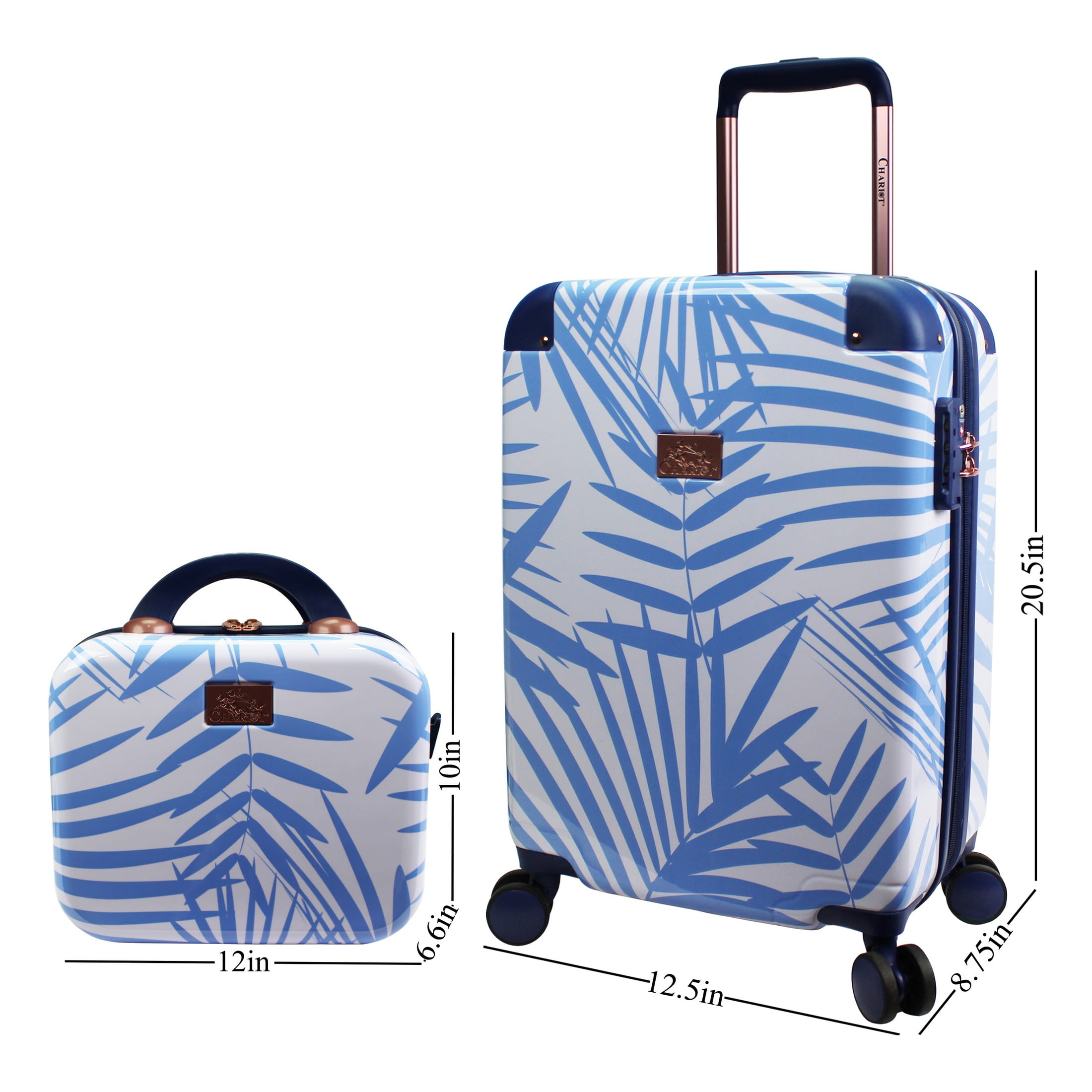 Chariot Park Avenue Hardside 2-Piece Carry-On Spinner Luggage Set - Fern