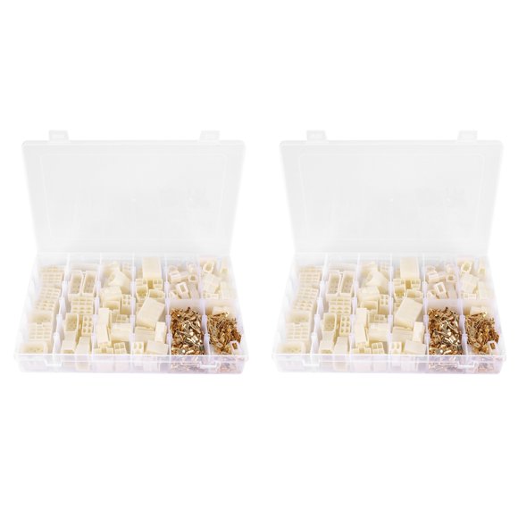800Pcs 6.3mm 1 2 3 4 6 8 9 Pin Electrical Automotive Wire Connector Male Female Socket Plug and Pin Header Crimp