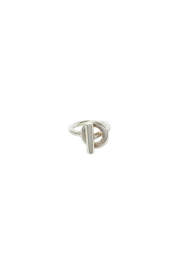 Pre-Owned HERMES Echapp Sterling Silver 925 Ring - Men's Accessory 27933