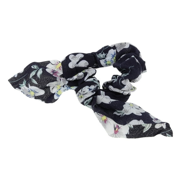 Unique Bargains 1 Pc Stylish Rabbit Ears Flower Hair Ties Hair Bands Navy Blue