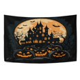 thumbnail image 5 of WOBOGO Ghost Pumpkin Tapestry 60×51in Home Living Room Bedroom Wall Hanging Ornaments, 5 of 10