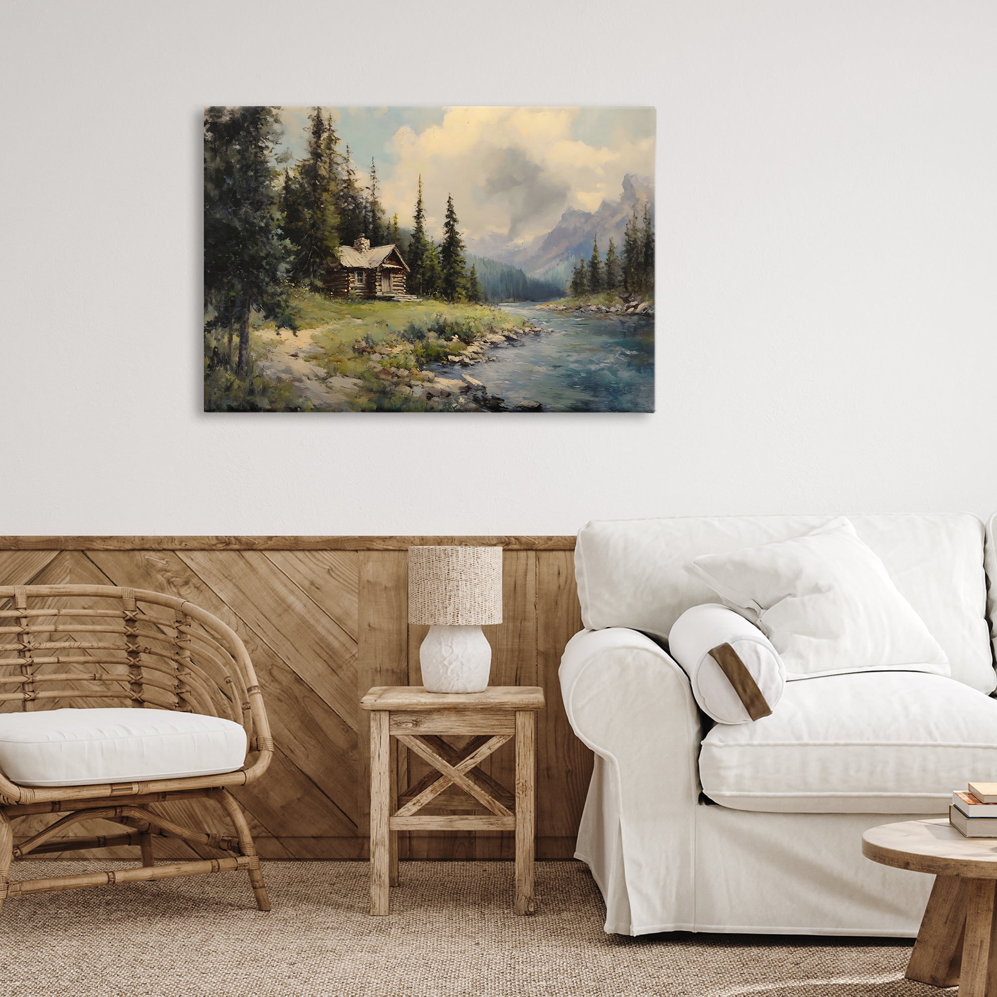 Stupell Industries Creek Cabin Riverside Retreat Canvas Wall Art, design by Franklyn Gregory