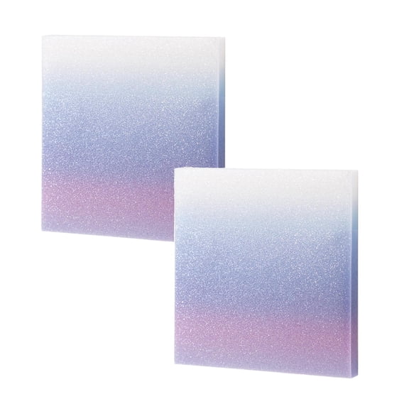 2Pcs Glitter Sticky Notes Glitter Notepad Sticky Notes Transparent Self Stick Notes Pads Office&Craft&Stationery